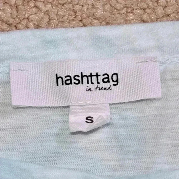 ❤️ Hashttag Tie-dye Short  Sleeved T-shirt - Picture 11 of 11